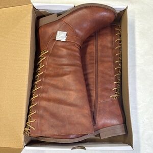 Sugar Brown Over the Knee Boots